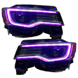 2014-2021 Grand Cherokee Headlight DRL Upgrade Kit w/ Dynamic ColorSHIFT - View 9 | Dirty Garage