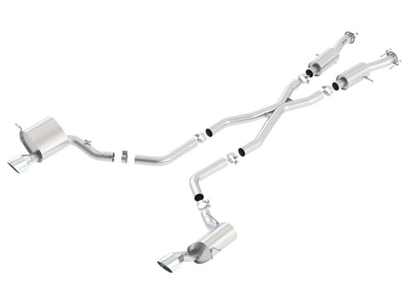 Borla 2015 Jeep Grand Cherokee SRT8 S-Type Dual Round Rolled Exit Catback Exhaust - View 4 | Dirty Garage