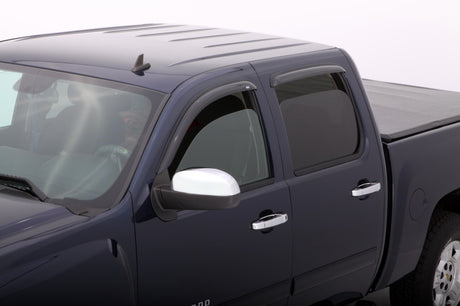 2007-2013 Avalanche Ventvisor Outside Mount Window Deflectors 4-Piece Smoke - View 2 | Dirty Garage