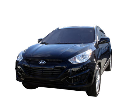 2010-2015 Tucson Ventvisor Outside Mount Window Deflectors 4-Piece Smoke - View 4 | Dirty Garage