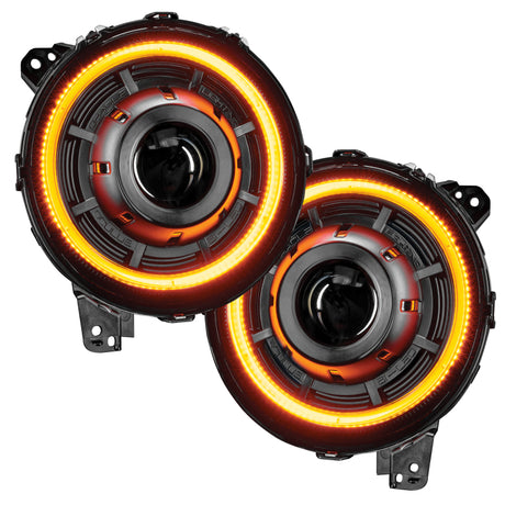 2018-2024 Wrangler Gladiator Oculus Bi-LED Projector Headlights Amber White Switchback | Dirty Garage