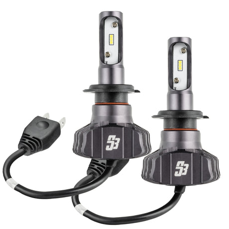 Universal H7 S3 LED Headlight Bulb Conversion Kit 6000K | Dirty Garage