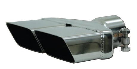 Universal 8" x 2.375" ID Rectangle Tip T304 8.25" Length 2.5" OD Inlet - View 4 | Dirty Garage