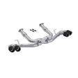 2020-2023 GM Corvette 3" Cat Back Quad Split Rear Exit Carbon Fiber Tips | Dirty Garage