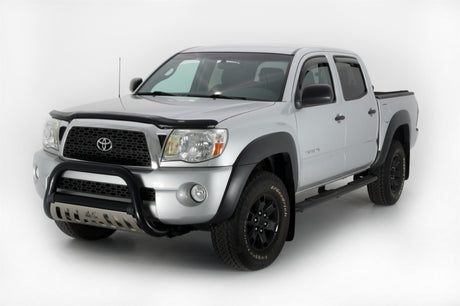 2005-2015 Tacoma Double Cab Smoke Ventvisor Front Rear Window Deflectors 4-Piece - View 8 | Dirty Garage