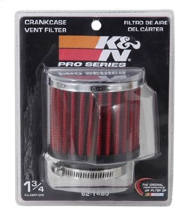 Universal 1.75in Flange ID x 3in OD x 2.5in H Chrome Finish Rubber Base Crankcase Vent Filter - View 16 | Dirty Garage