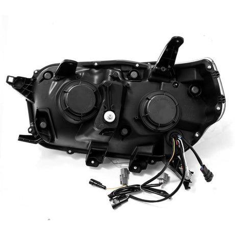 2010-2013 4Runner Pro-Series Projector Alpha Black Headlights Sequential Signal DRL - View 7 | Dirty Garage