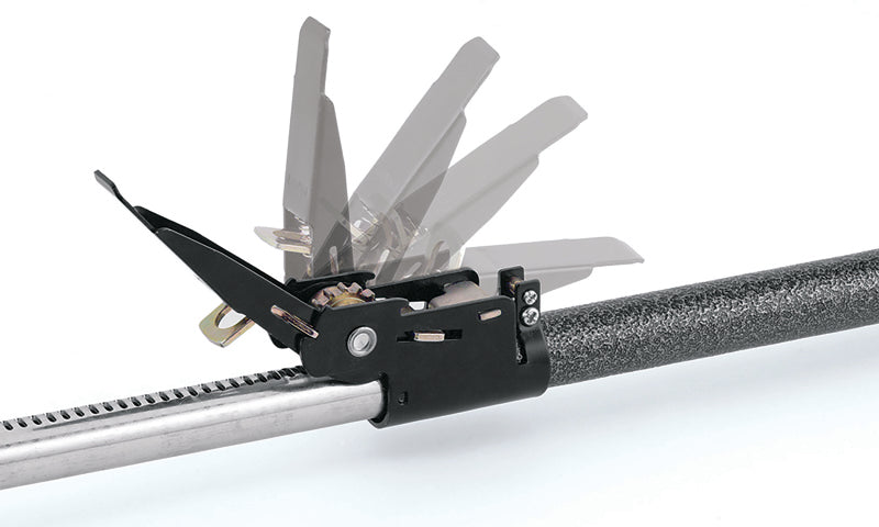Universal Ratcheting Black Cargo Bar - View 2 | Dirty Garage
