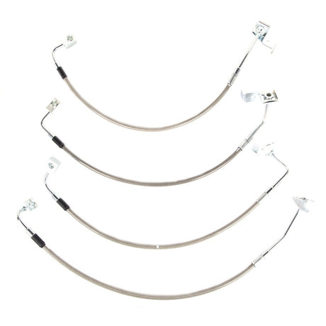 Rugged Ridge Brake Hose Kit Braided Stainless 07-18 Jeep Wrangler - View 2 | Dirty Garage