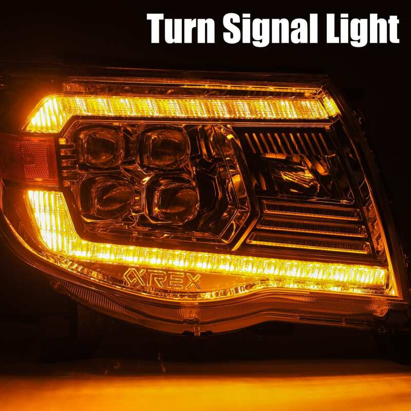 2005-2011 Tacoma Nova-Series LED Projector Black Headlights Activation Light DRL - View 7 | Dirty Garage