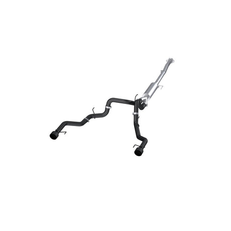 2022-2023 F-150 T304 5" OD Black Tip Dual Rear Exit 3" Black Coated Cat Back Exhaust | Dirty Garage
