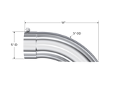 Universal Tip 5 OD Turn Down 5 Inlet 14 Length - View 5 | Dirty Garage