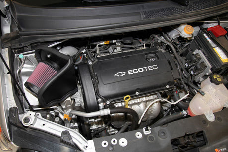 Universal 12 Sonic 1.8L Silver Typhoon Cold Air Intake - View 5 | Dirty Garage