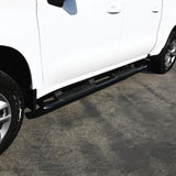 Westin 2019 Chevrolet Silverado/Sierra 1500 Crew Cab Non LD PRO TRAXX 5 Oval Nerf Step Bars - Black - View 6 | Dirty Garage