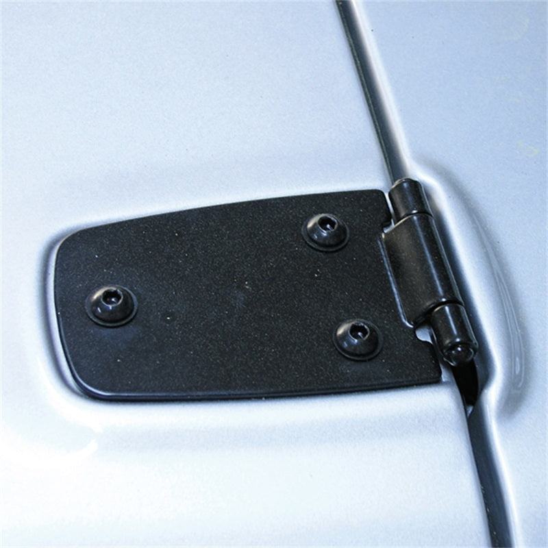 Rugged Ridge 97-06 Jeep Wrangler Black Hood Hinges - View 3 | Dirty Garage