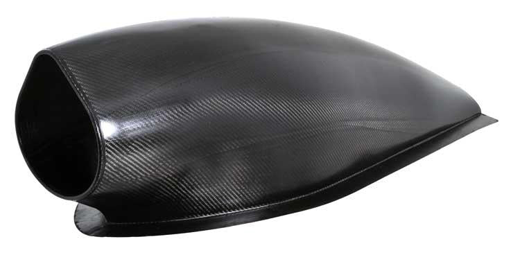 Universal Cone Filter 5in ID 6.5in base 4.5in top 5.625in height carbon fiber look - View 3 | Dirty Garage