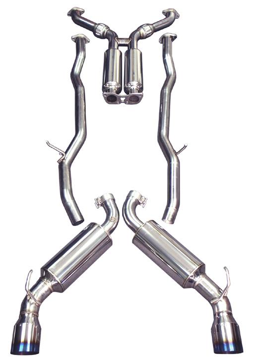 2008-2013 Infiniti G37 76mm Stainless Steel Exhaust Titanium Tips - View 4 | Dirty Garage