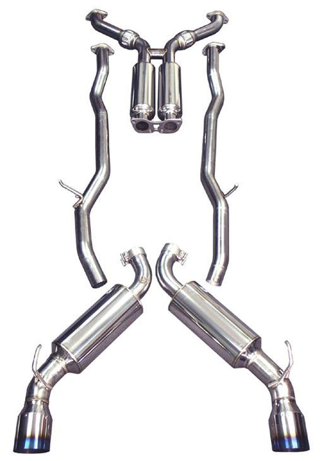 2008-2013 Infiniti G37 76mm Stainless Steel Exhaust Titanium Tips - View 4 | Dirty Garage