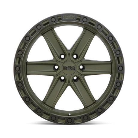 Black Rhino Henderson Olive Drab Green w/ Black Ring Wheel | Dirty Garage