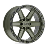Black Rhino Henderson Olive Drab Green w/ Black Ring Wheel | Dirty Garage