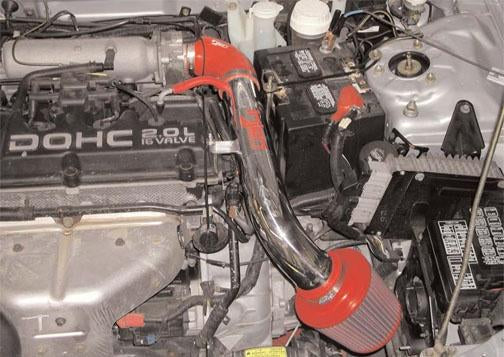 1995-1999 Eclipse 4 Cyl Non Turbo Polished Short Ram Intake - View 4 | Dirty Garage