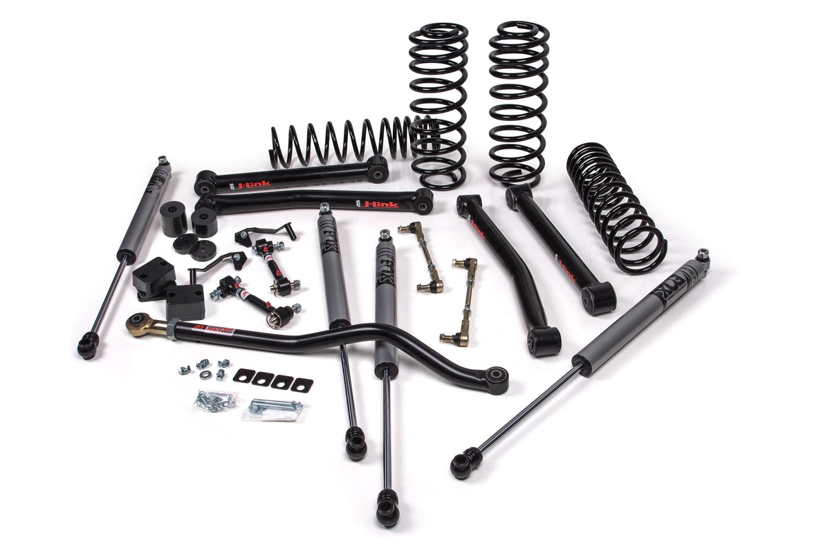 2018-2026 Wrangler JL 4-Door 3.5" Lift J-Konnect Kit w/ Heavy Duty Rate Coils / FOX 2.0 Performance Series