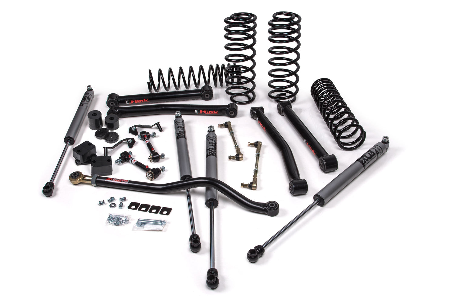 2018-2026 Wrangler JL 4-Door 3.5" Lift J-Konnect Kit w/ Standard Rate Coils, Without Shocks (JSPEC123KNS)