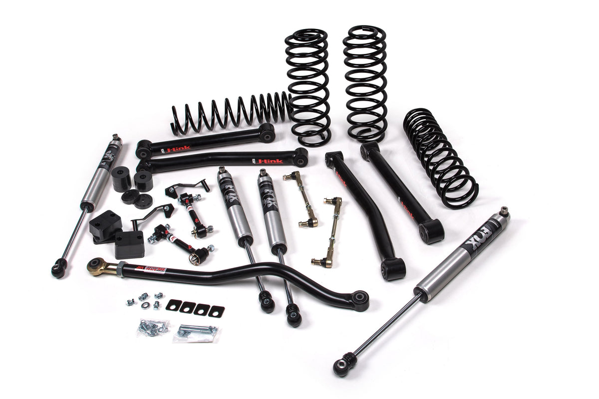 2018-2026 Wrangler JL 4-Door 2.5" Lift J-Konnect Kit w/ Standard Rate Coils / FOX 2.0 Adventure Series