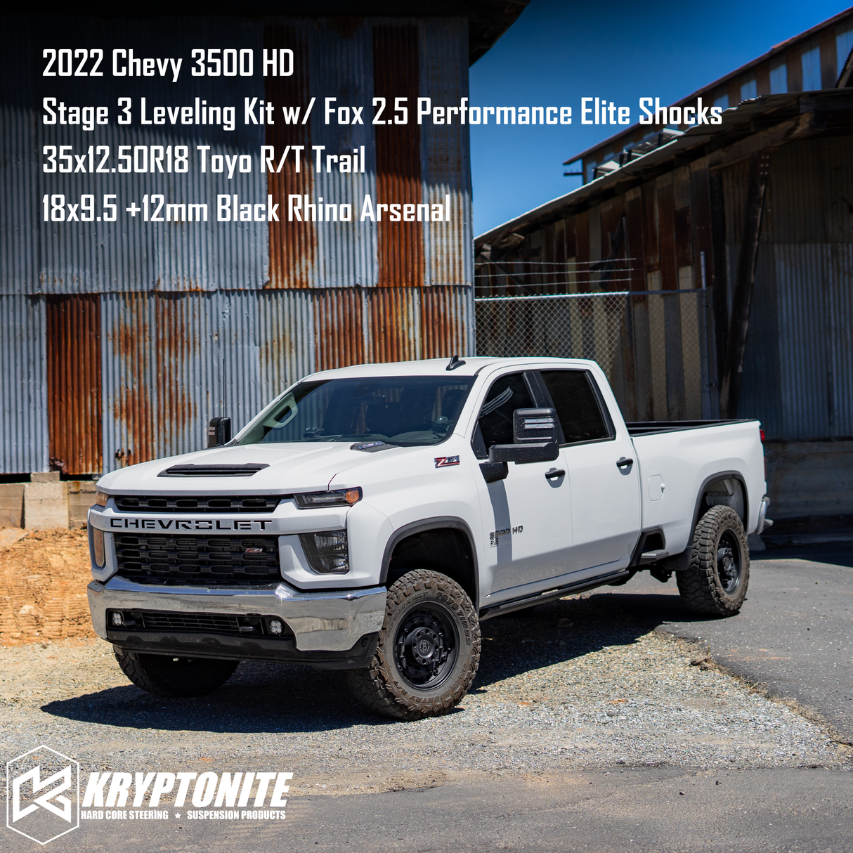 Kryptonite Stage 3 Fox 2.5 Performance Elite Kit components