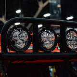 Universal 360-Series Laser 6" LED Spot Beam Amber Backlight Off-Road Light - View 3 | Dirty Garage