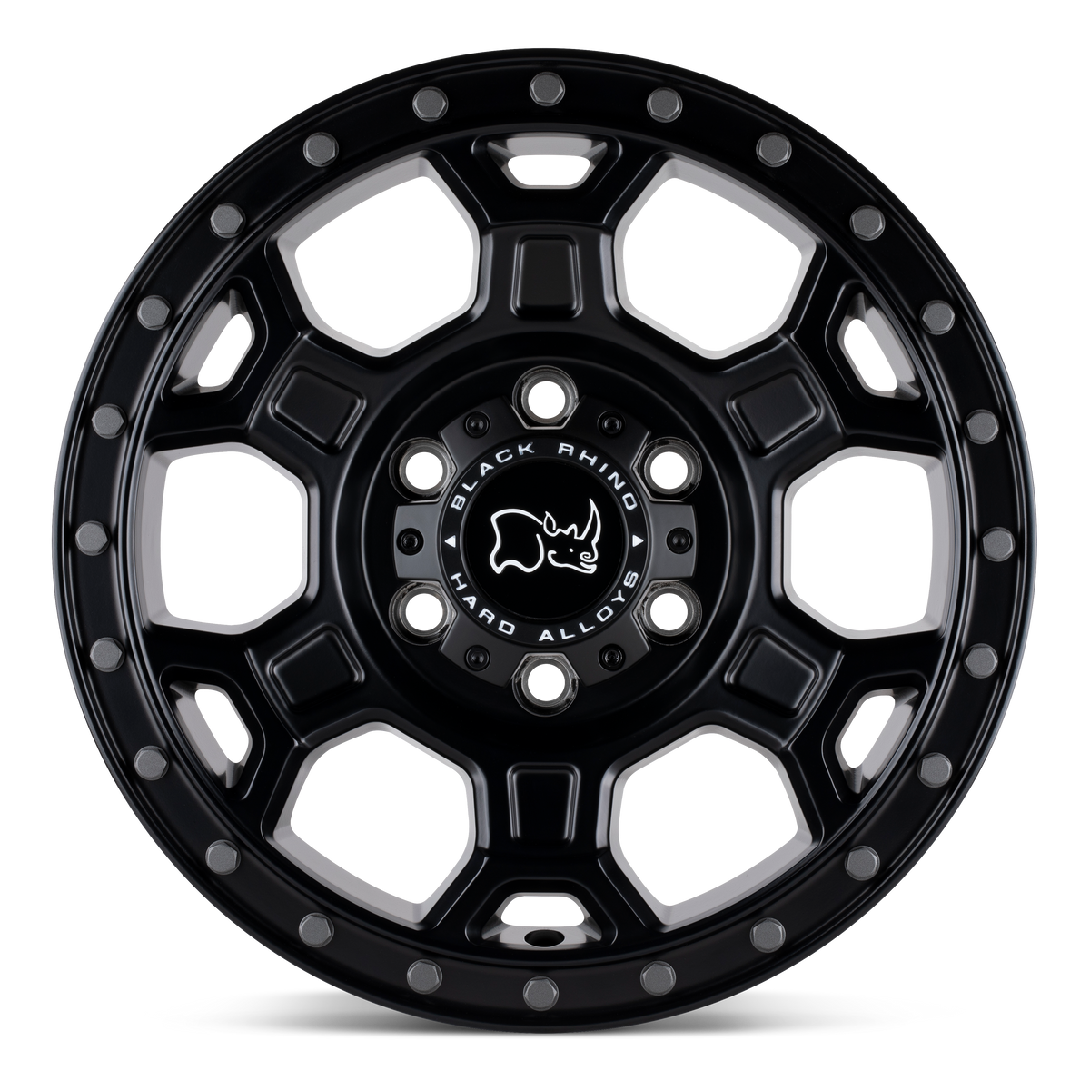 Black Rhino Midhill Matte Black w/ Gunmetal Bolts Wheel | Dirty Garage
