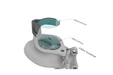 2011-2020 F-150 3.5L EcoBoost Billet Turbo Adapter Kit - View 6 | Dirty Garage