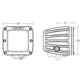 Universal D-Series Amber Pro Spot Pods Pair - View 3 | Dirty Garage