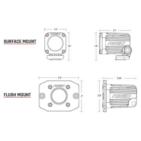 Universal Ignite Surface Mount Flood Beam Pod w/ Go-Pro Style Mounting - View 2 | Dirty Garage