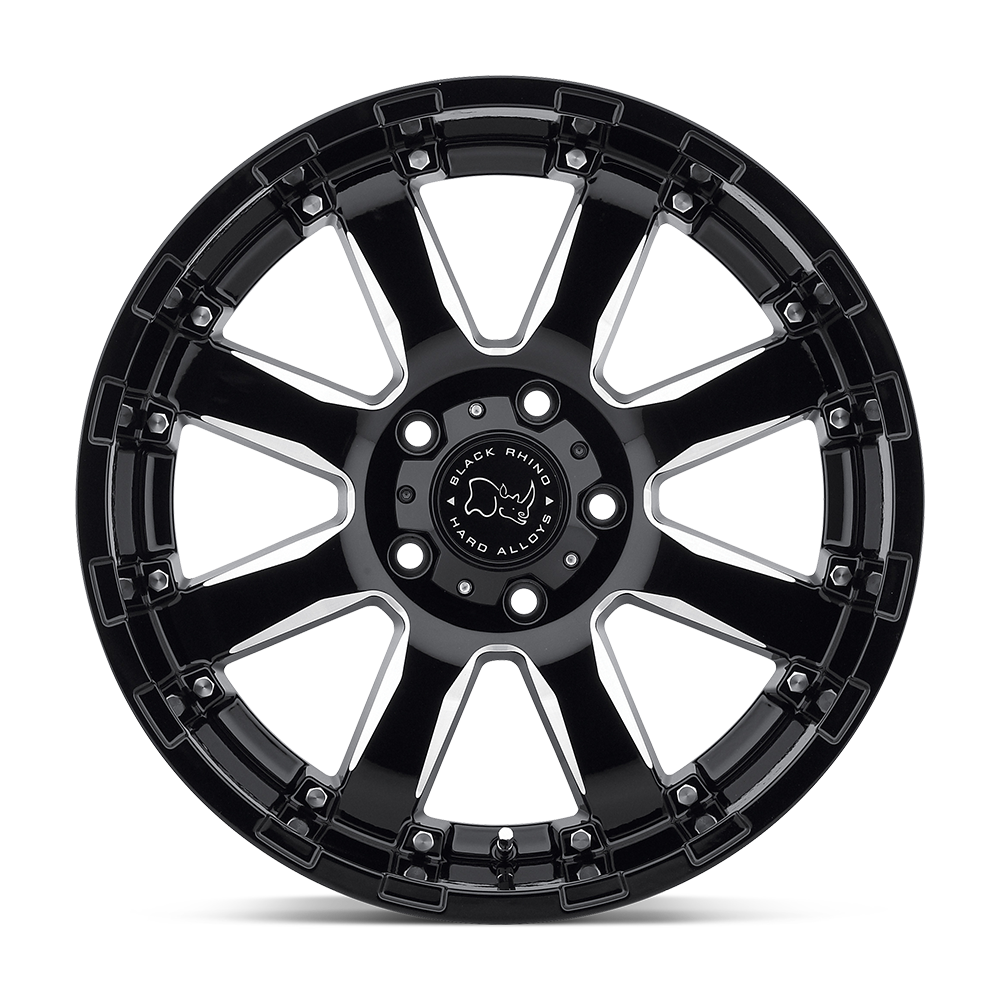 Black Rhino Sierra Gloss Black Milled Wheel | Dirty Garage