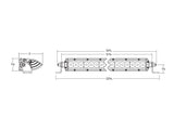 Universal 30" SR-Series Amber Pro Lens Spot Beam Light Bar - View 3 | Dirty Garage