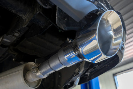 2025 3.0L Ram 1500 Stainless Dual Exhaust Tips - View 3 | Dirty Garage