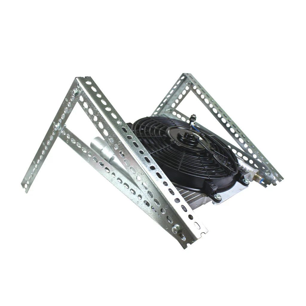 Xtrude Transmission Cooler w/ Fan - Complete Kit 1/2" Lines - View 2 | Dirty Garage
