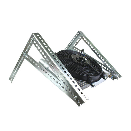 Xtrude Transmission Cooler w/ Fan - Complete Kit 1/2" Lines - View 2 | Dirty Garage